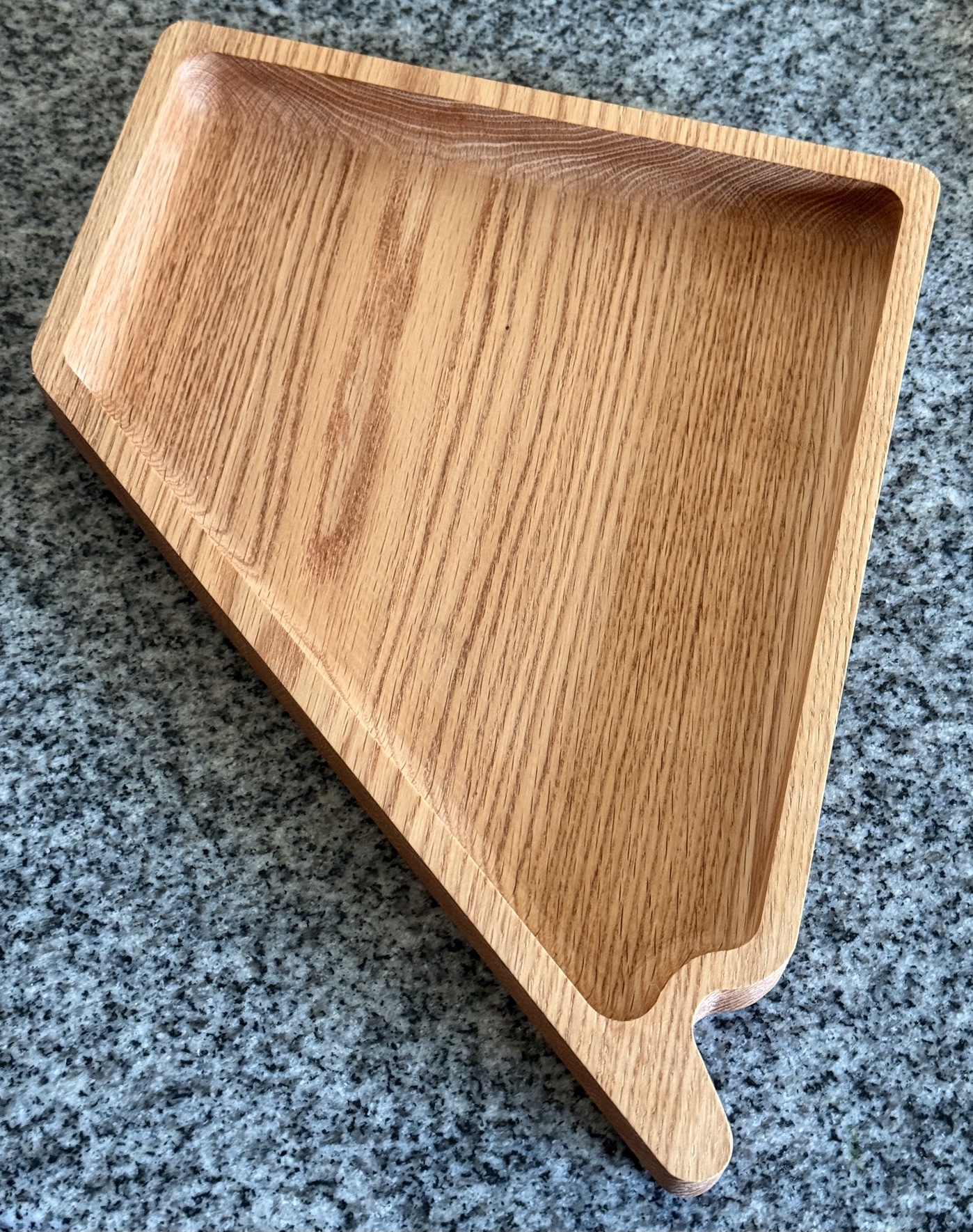 Wooden tray in the shape of Nevada