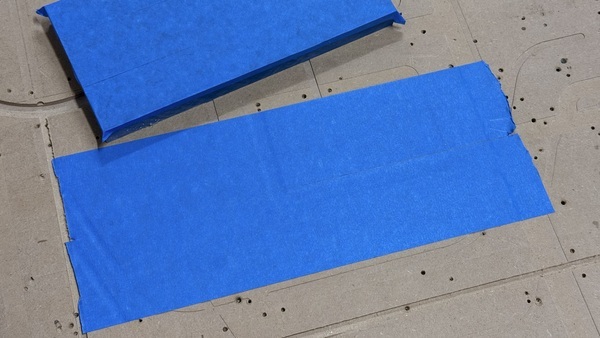 Apply the painter's tape to the spoil board